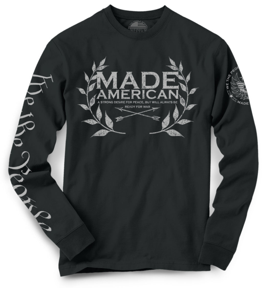 PREORDER- Made American Long Sleeve | Black - We the People Apparel