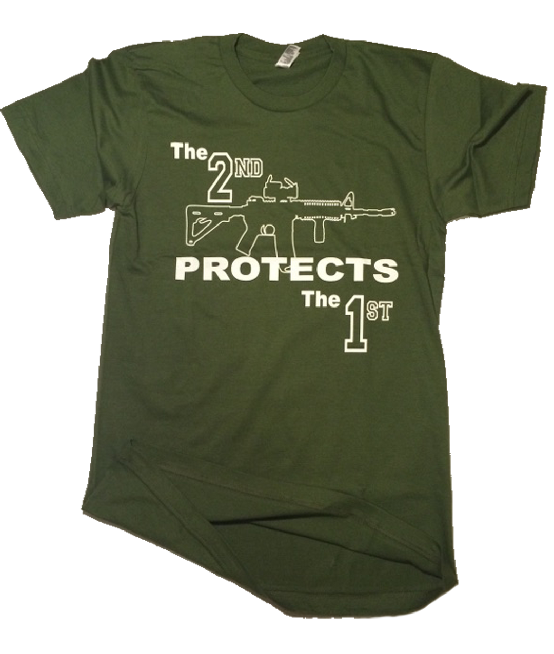 The 2nd Protects The 1st | Olive Drab - We the People Apparel