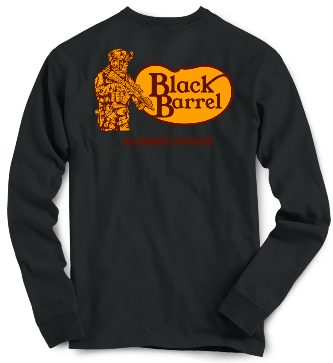 Black Barrel Long Sleeve Tee