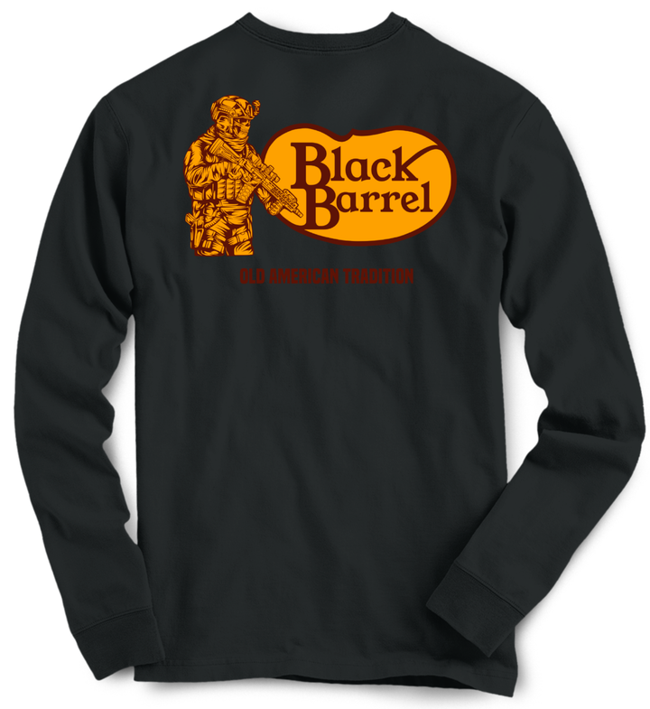 Black Barrel Long Sleeve Tee