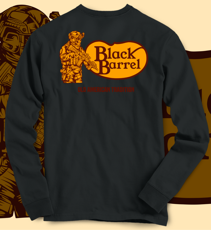 Black Barrel Long Sleeve Tee