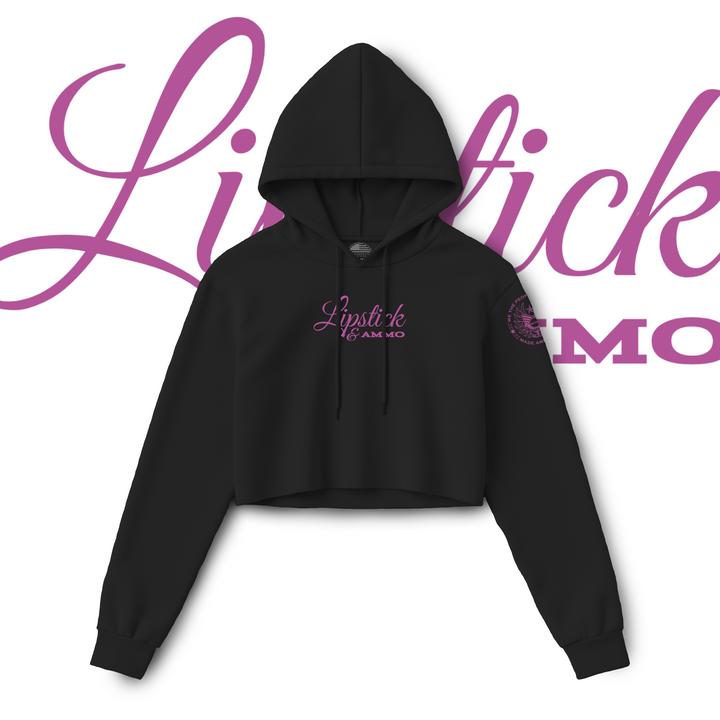 Lipstick & Ammo Women's Crop Hoodie