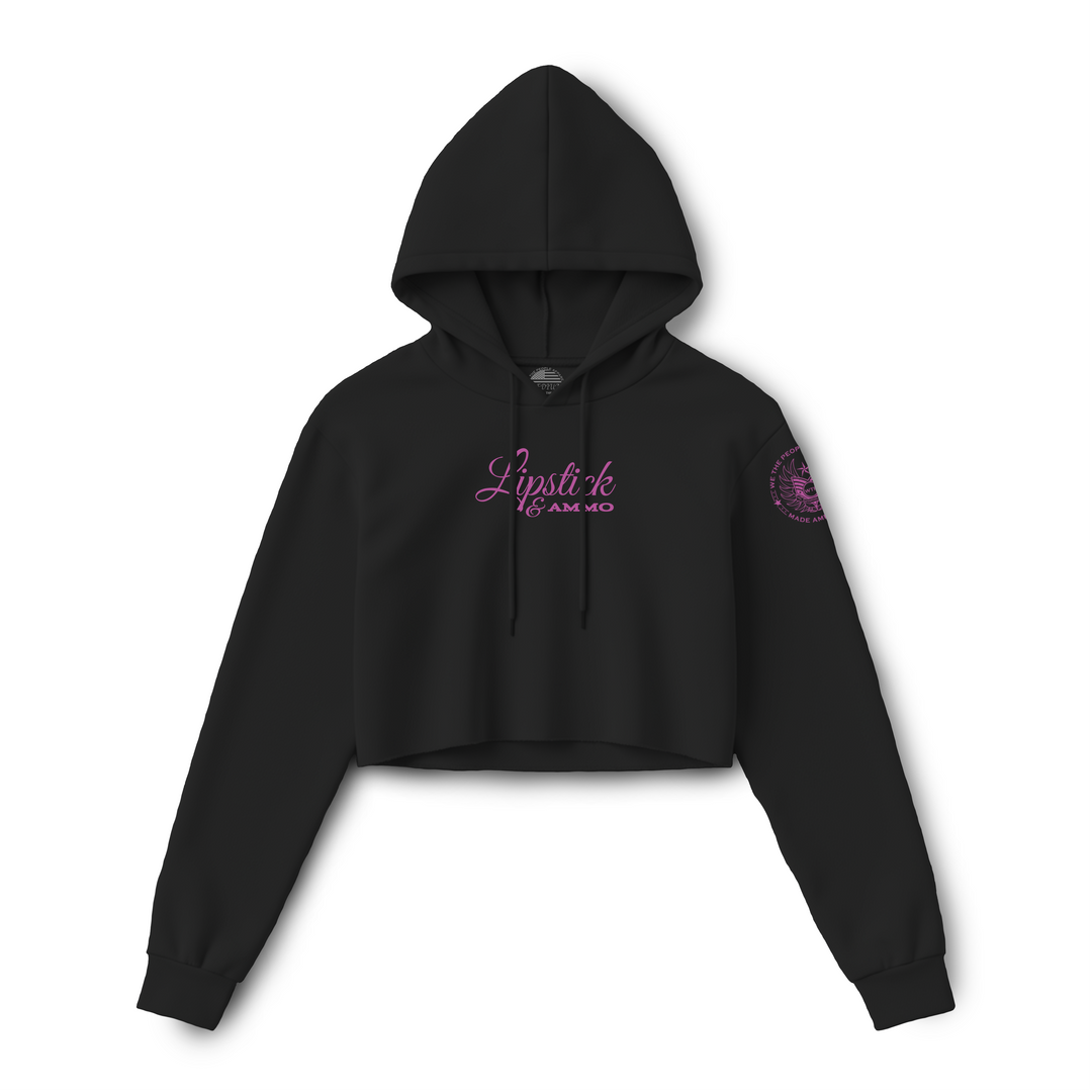 Lipstick & Ammo Women's Crop Hoodie