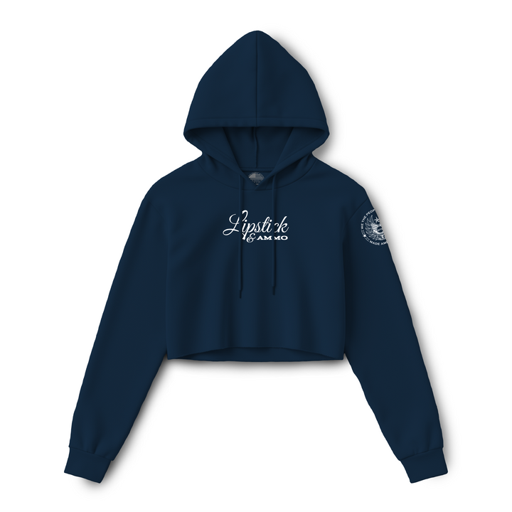 Lipstick & Ammo Women's Crop Hoodie