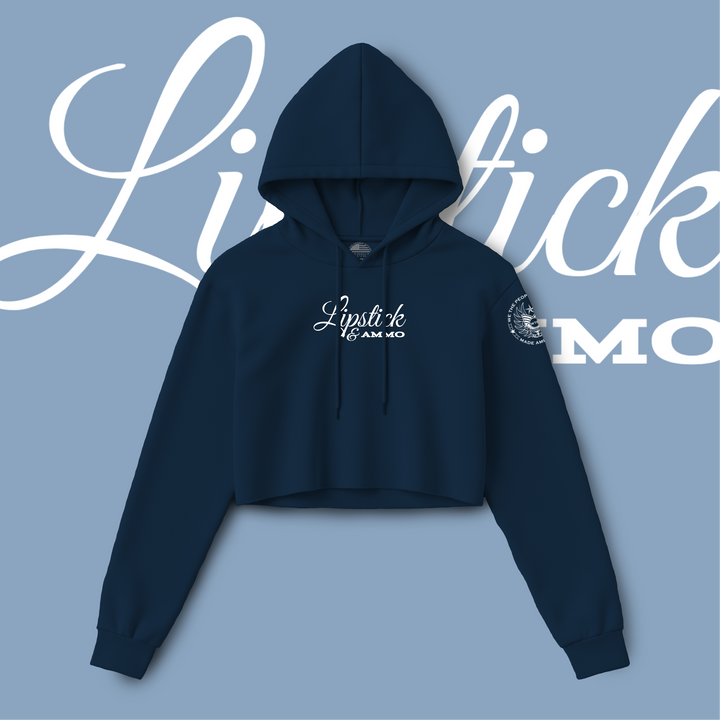 Lipstick & Ammo Women's Crop Hoodie