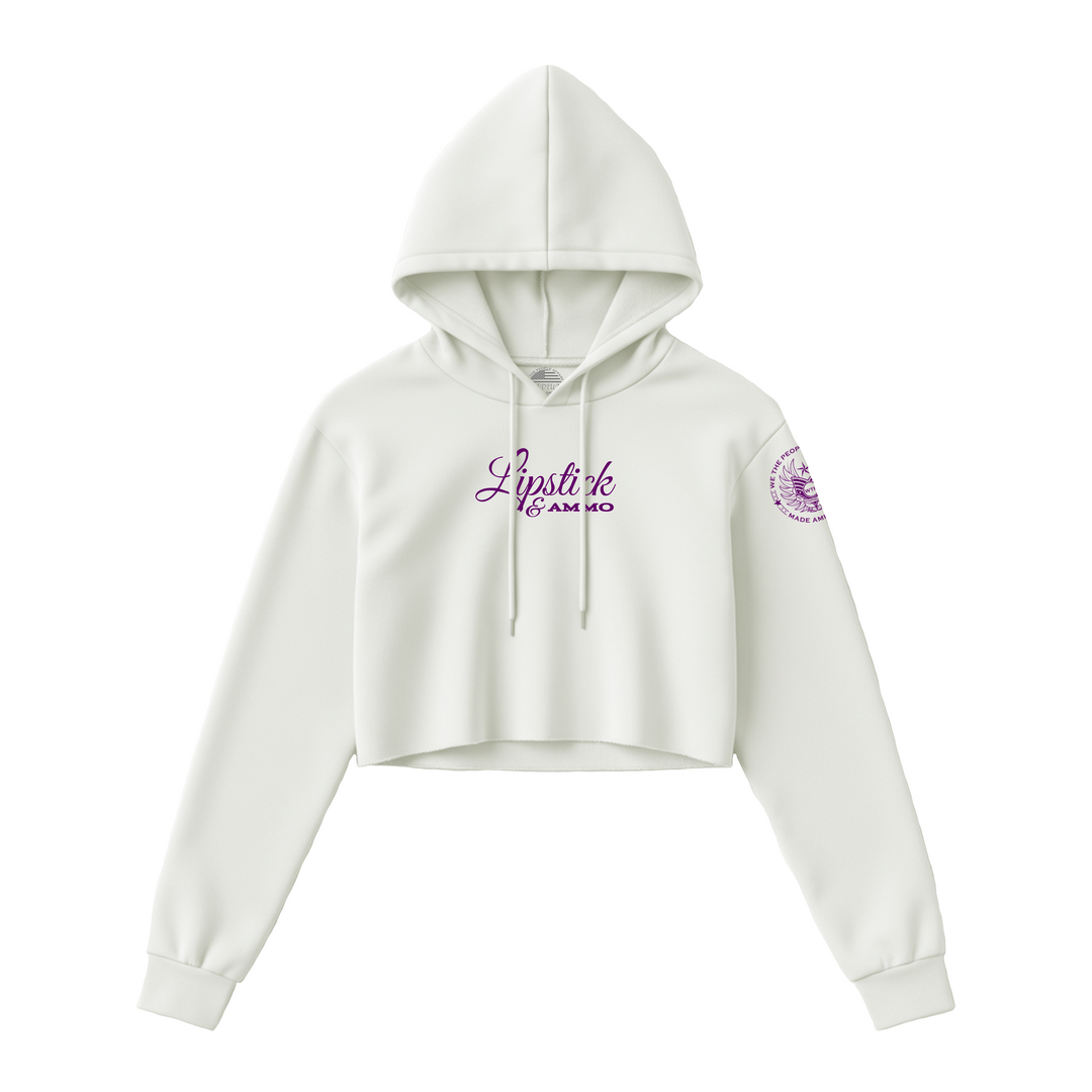 Lipstick & Ammo Women's Crop Hoodie
