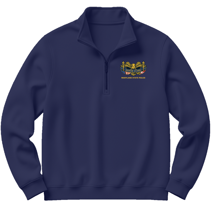 MSP Honor Guard Logo Quarter-Zip Sweatshirt