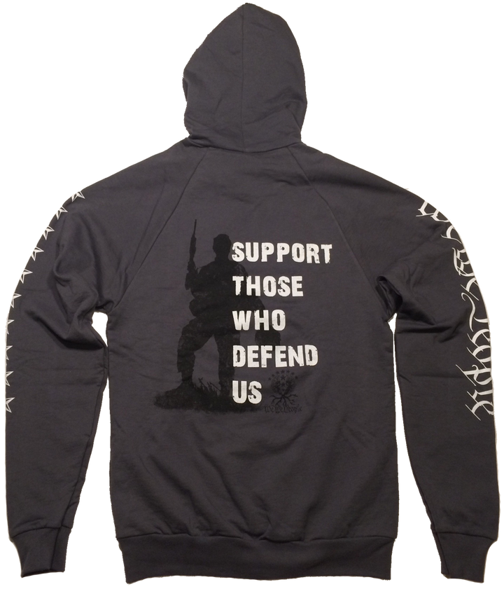 Support Those Who Defend Us Hoodie| Asphalt - We the People Apparel
