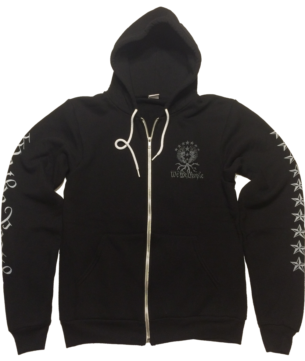 Support Those Who Defend Us Zip-Hoodie| Black - We the People Apparel