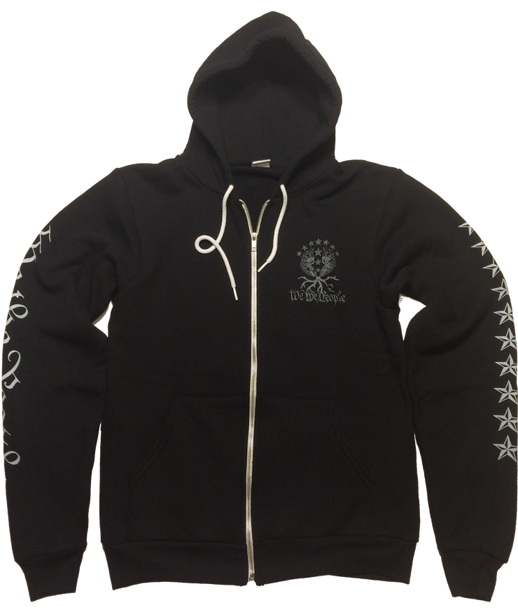 Support Those Who Defend Us Zip-Hoodie| Black