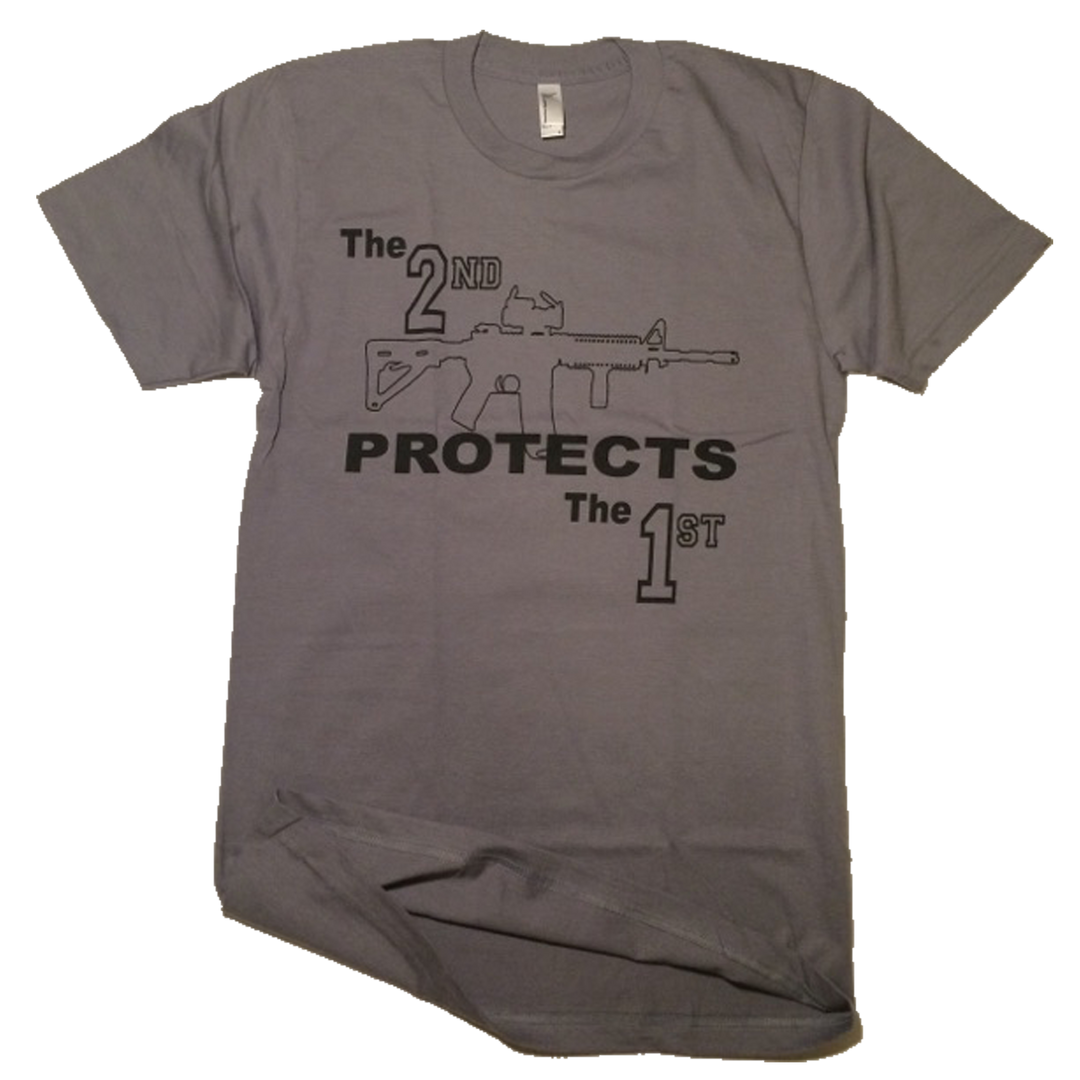 The 2nd Protects The 1st | Slate Grey - We the People Apparel