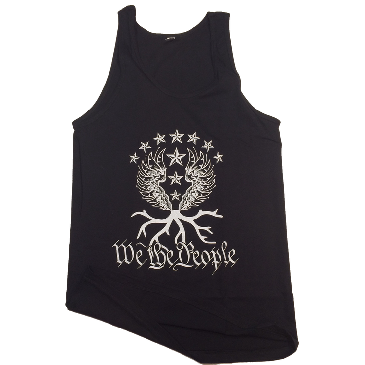 We the People Apparel patriotic apparel liberty tree  black tank top